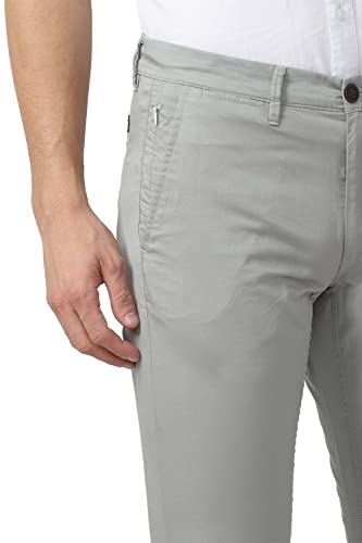 Image of Van Heusen Men's Mid Rise Regular Fit Ankle-Length Twill Chinos