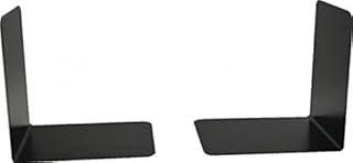 Hangzhou Topline 140 mm Heavy Duty Metal Bookends - Black (Pack of 2)