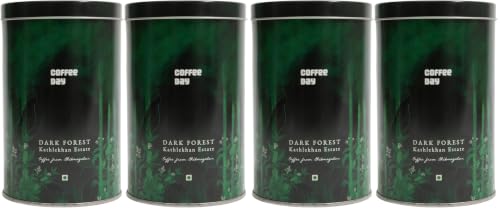 Image of Cafe Coffee Day | Filter | Ground | Best Coffee | Morning | Choco | Freshly grounded | Chickmangalur | (400gm, 100% Arabia Kathlekhan Estate with Tin Box) (Pack of 2)