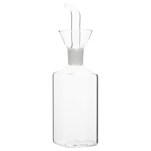 SEWACC Dispensador de Vinagre y Aceite de Cocina en Botella de Vidrio Borosilicato, Diseño Mediano Sistema Antigoteo, Adecuado para Uso en Preparación y Almacenamiento de Condimentos