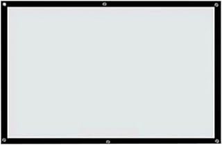 MILISTEN Vídeo De Escritório Manual Tela Do Projetor de 60 Polegadas Tela de Projetor Branco Portátil 16: 9 Tela de Proje??o de Filme de Vinco para Home Theater Interior Ao Ar Livre