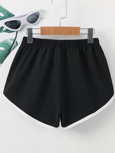 SweatyRocks Girl's Running Athletic Shorts Sport Workout Gym Casual Dolphin Shorts3