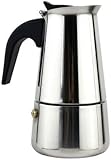 Cafeteira italiana inox 200ml com alça resistente – café espresso par