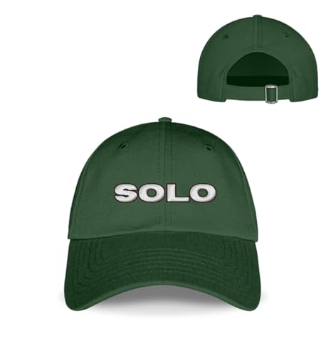 Solo casquette de baseball avec broderie en coton réglable pour homme et femme