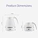 Portable Travel Foldable Electric Kettle Collapsible Food Grade Silicone Mini Water Boiler For Coffee or Tea Fast Water Boiling Pot 6 Modes Adjustable 600ml/20oz (Yellow)