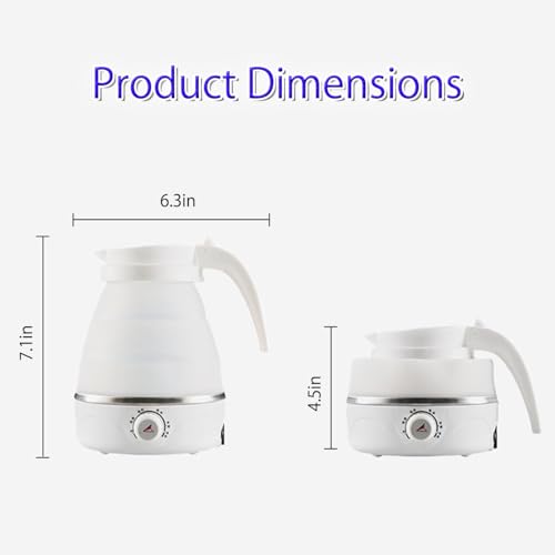 Tetera eléctrica plegable portátil 600ml morado miniatura 7