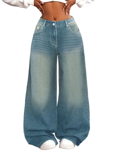 Jean Baggy Femme Y2K pour affiner la silhouette avec sa taille haute