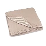 Picture of Parker Baby Muslin Blanket | 100% Soft Cotton Toddler Quilt & Baby Muslin Swaddle | Gender Neutral Design 47" x 47" Blanket