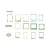 1pack / Lot Kawaii Fresh Photo Frame Serie Aufkleber Pack Aufkleber DIY Scrapbooking Aufkleber Pad Kinder Brief Tagebuch Aufkleber