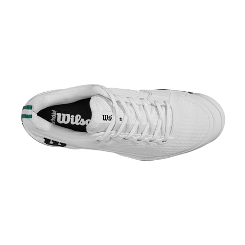 Image of Wilson Men's Rush Pro Omni Tennis Shoes, White /Black /Aventurine, 27.0 cm E