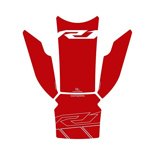 MOTOGRAFIX タンクパッド YAMAHA YZF-R1/M 15- レッド/レッド MT-TY026RR