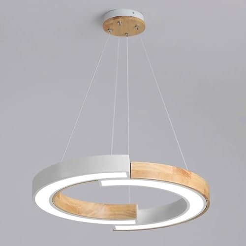 Suspension acrylique ZR98US 42W pour illuminer un salon en bois naturel