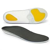 FULL BE DARE Plantillas ortopédicas de calidad prémium: diseño de arco de apoyo y cosido a mano, borde resistente para mayor comodidad y estabilidad, ideal para trabajar y correr (H43-44/D44-45)