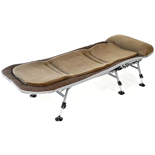 Cama Plegable con Estructura Robusta, Colchon Plegables, Colchoneta Plegable, Catre de Viaje Portátil Oxford de Doble Capa, Reposacabezas Ancho, para Exteriores (1 Paquete)