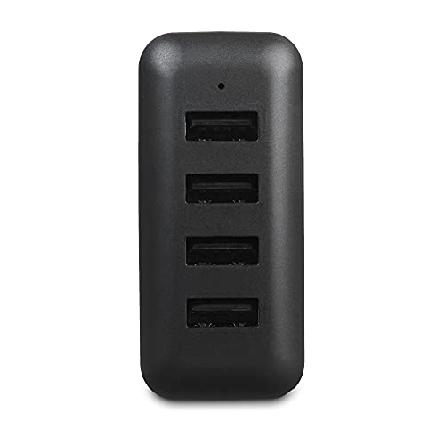 Amazonbasics 40W 4-Port Usb-A Wall Charger (2.4 Amp Per Port) For Phones (Iphone 14/13/12/11/X, Samsung, And More) - Black #TOP1