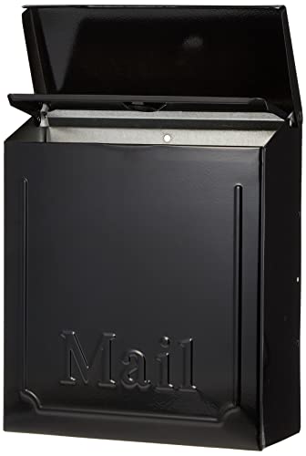 Gibrailtar Thvkb001 Black Townhouse Wall Mount Mailbox, 10.1" #TOP1