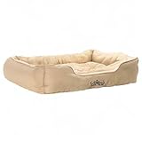 Dehner Lieblinge Hundebett und Katzenbett Sammy, ca. 75 x 58 x 19 cm, Polyester, beige