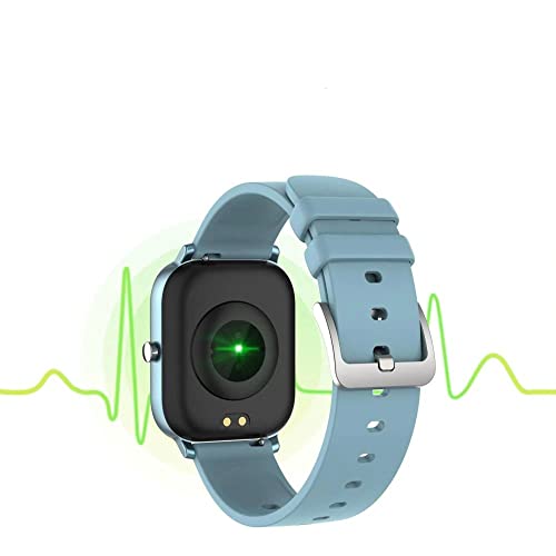 Approach-A1-Reloj-GPS-para-Golf-mas-de-30000-Campos-de-Golf-en-Todo-el-Mundo-Pantalla-tactil-de-14-Pulgadas-pulsometro-Color-Gris-Azul-Solo-Compatible-con-Android-App