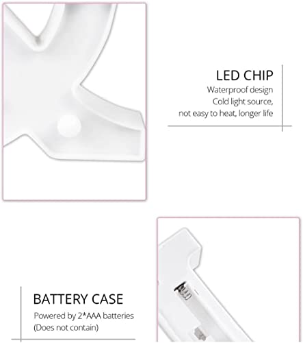 VRB Dec™ 1 Pcs Marquee Alphabet light letters/letter light/Alphabet/led alphabet letters/Aesthetic room/wall decor items/Birthday decoration items (Pack of 1) (A)