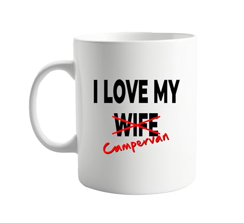 I Love My Wife X Campervan 11oz Mug - Funny Campervan Enthusiast...