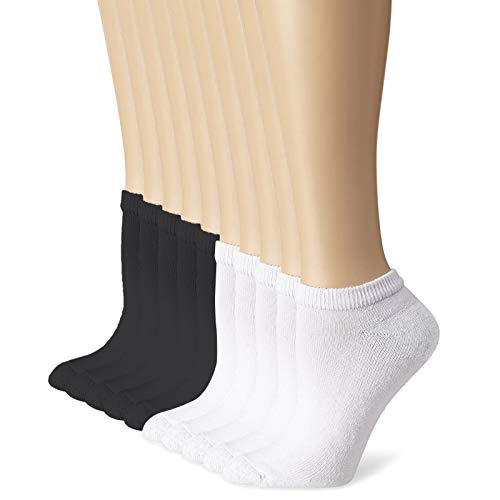 10 Pack Kids Low Cut Ankle Socks Toddler Little Boys Girls Half Cushion No Show Athletic Cotton Crew Socks 1-9T