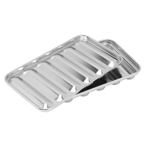 Pilipane Stainless Steel Sausage Mildew 6 Cavity for Homemade Hot Dogs, Sausage Mildew, Non Stick Personally Constructed Hot Dog Mildew for Oven Steamer for Personally Constructed Homemade Sausages