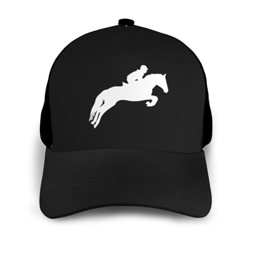 Horse Show Jumping Bonnets Curved Brim Mesh Baseball Cap Casual Sun Hat Unisex3