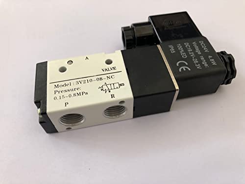 Électrovanne 3V210-08 1/4 pour automatisation de circuit pneumatique - 3