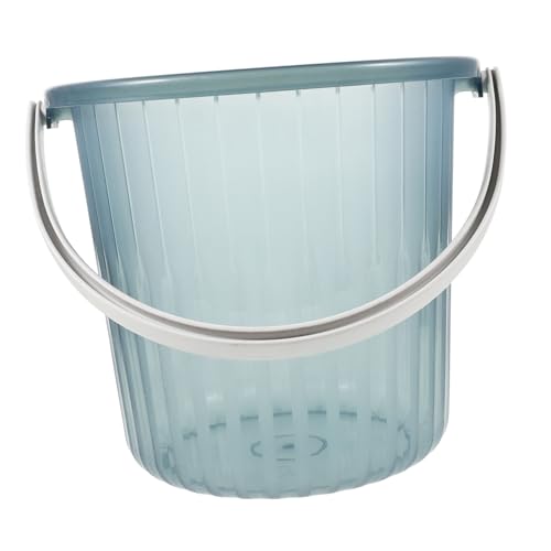 OSOLADY Secchio Di Plastica Con Manico Trasparente 10l Secchio D’acqua Portatile Per Casa e Lavaggio Auto Resistente in Materiale Spesso Per Uso Domestico e Outdoor