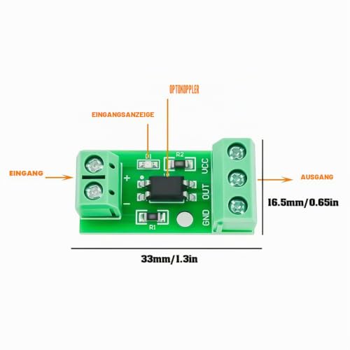 DUZEPA 1-Kanal-Optokoppler-Isolationsmodul PC817 (3–5 V), geeignet zur Signalisolierung von photoelektrischen Isolatoren