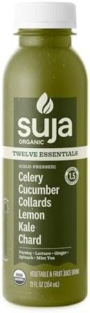Amazon.com : Suja Organic Cold-Pressed Twelve Essentials Green Juice, 12 fl oz