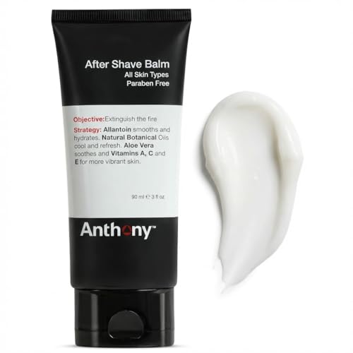 Anthony After Shave Balm for Men, Cooling & Hydrating Lotion with Vitamins A, C & E, Aloe Vera &...