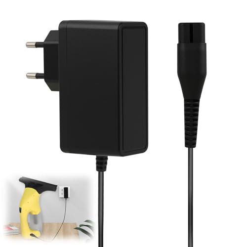 5.5V Cable Cargador Compatible con Kärcher limpiacristales Window WV1, WV2, WV5, WV50, WV55, WV55R, WV60, WV60 Plus, WV70, WV75, Wv75 Plus, Cargador de Fuente de alimentación de 5.5V 600mA