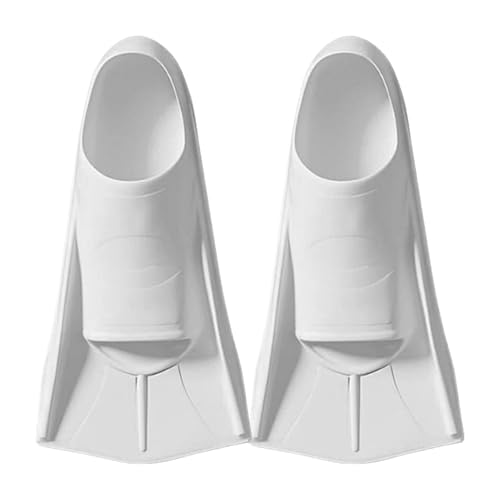 Aletas de natación, aletas portátiles de entrenamiento de buceo, aletas de natación, tamaño corto ajustable, aletas de entrenamiento de natación reutilizables, suministros flotantes de silicona para