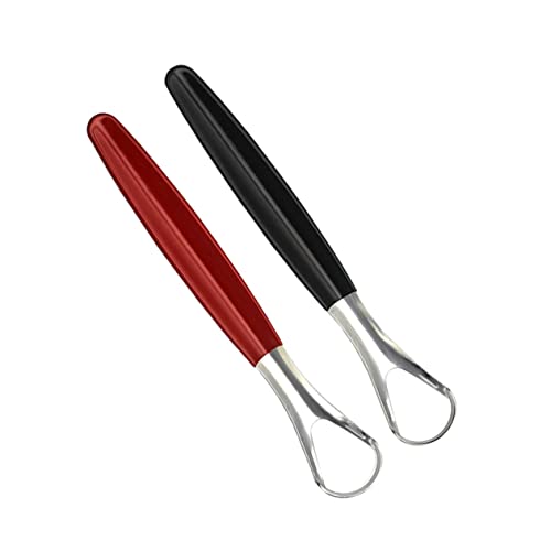 Baluue Tongue Scraper Stainless Steel Brush Plaque Removal Comfortable Oral Care