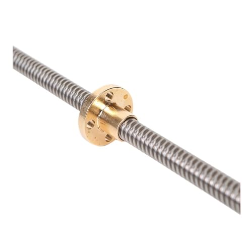 Metal Ball Screw nut T8 Lead Screw Trapezoidal Rod Lead 8mm Length 100mm-800mm with Copper Nuts(800mm)
