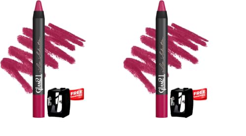 Image of Glam21 Lip Seduction Non- Transfer Crayon Lipstick up to 12 Hours Stay | Lightweight & Longlasting|Creamy Matte | Smudge Proof - 3.6gm|Sherbet Pink|07 (Pack of 2)