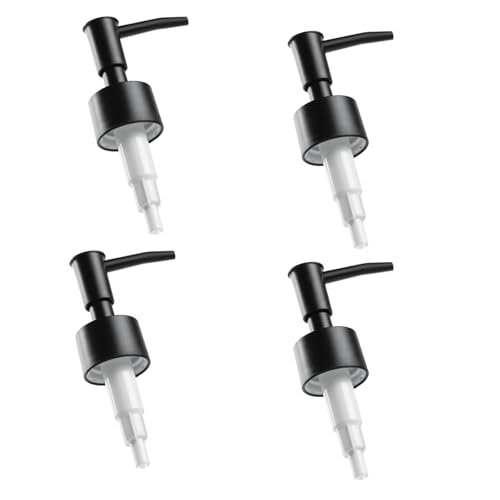 4 Pcs Shampoo Lotion Soap Pumps, Kitchen Sink Soap Dispenser Pump, Pump Bottle Dispenser Replacement for 28/400 Threaded Neck Bottles
