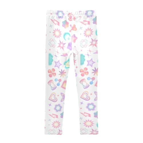 Gradient Butterfly Girls Leggings,Workout Leggings for Girls Toddler Athletic Leggings Size for 3-10T2