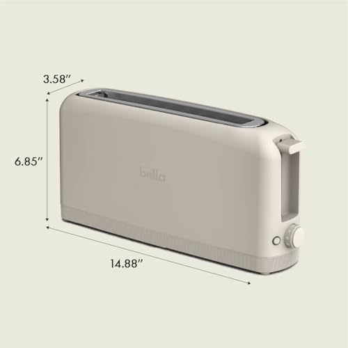 Bella 35117 2 Slice Slim Toaster, Fits-Anywhere™ Kitchenware, 6 Setting Shade Control With Reheat & Cancel Buttons, Removable Crumb Tray thumb #6