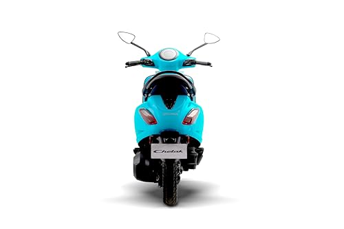 Image of Chetak 3001 by Bajaj Auto High Speed Electric Scooter with charger - Azure Blue - Ex-Showroom