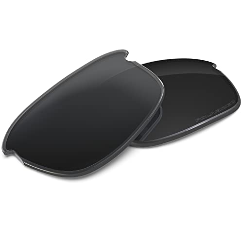 Image of Performance Replacement Lenses Compatible with Oakley Bottle Rocket OO9164 Polycarbonate Polarized Etched-Carbon Black