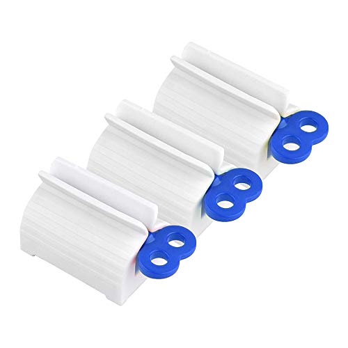 Distributeur de Dentifrice,3 Pack Tube de Roulement Rouler Tube Presse Agrume de Dentifrice Tube de Dentifrice de Squeeze de Bain Cover