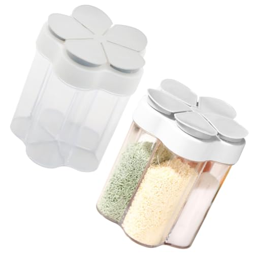 RANJIMA Gewürzstreuer Camping 5 in 1, 2 Stück Gewürzbehälter Reise,...