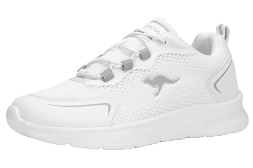 KangaROOS K NJ Stepper OS Zapatillas para Mujer, Color Blanco/Gris Vapor, Talla 39 EU, White Vapor Grey, 39 EU
