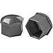 RCSCDSZ Car Wheel Nut for Suzuki Wagon R+ 2010-2015, Hub Lugs Nuts Tire Bolts Rims Protective Tyre Valve Screw Cap Cover Removal Replacement Accessories,C/Grey-A/17mm