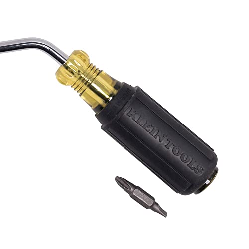 Klein Tools 67100 Multi-Screwdriver Set, 2-In-1 Interchangeable Rapi-Driv Screwdriver With Phillips And Slottd Bits #TOP4