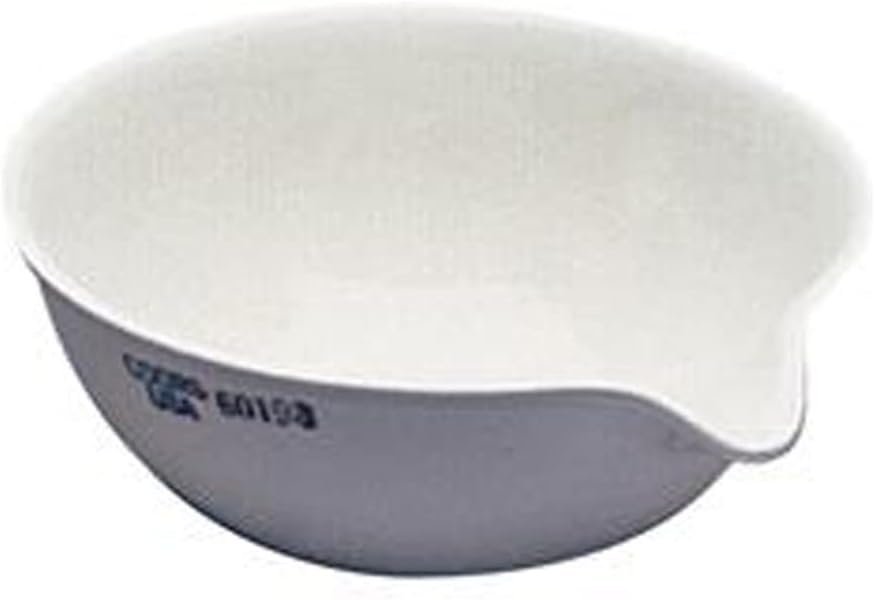 CoorsTek60196 Porcelain Standard 35mL Evaporating Dish, 24 mm Height x 60mm OD