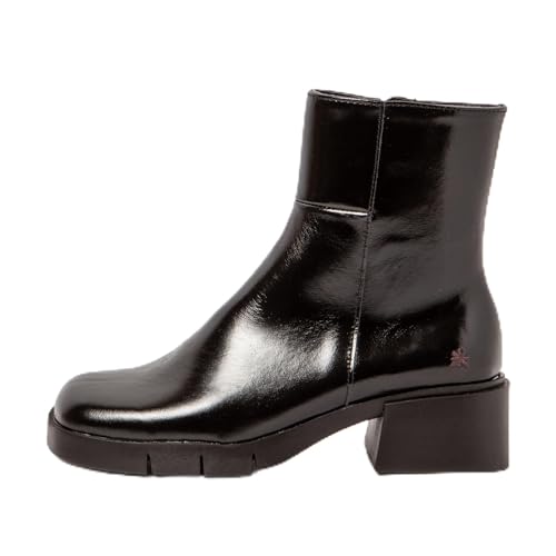 Chaussures ART 1284 Nappa Shinny Black en cuir noir confortable pour femme citadine