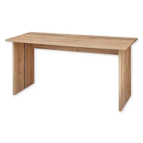 Schreibtisch in Old Artisan Oak Optik FSC-zertifiziert - Moderner Bürotisch Computertisch für Ihr Home-Office - 160 x 77 x 77 cm (B/H/T)